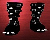 Silver spiked boots