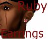 Ruby Earrings Bling