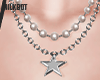 Star Necklace White