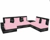 Black & Lt. Pink Couch