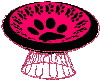 HOt Pink Paw Chair