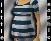 Maternity Gry/Blu Stripe