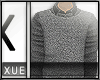 Xue| Grey Blk Sweater