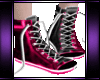 Neon Pink/Black Sneakers