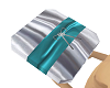 silver/teal ring barrer
