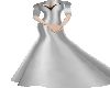 metalic silver dress