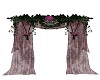 Victorian curtain plum