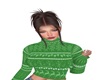green xmas jumper