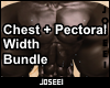 Chest + Pectoral Width B