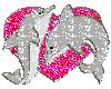 [R]Pink Heart & Dolphins