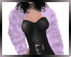 DF*PURPLE BODYSUIT FUR