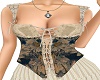 Floral Blue Corset