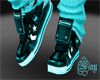 {KAY} Blue Teal Sneakers