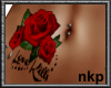 Love Kills Rose tattoo