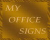 Pinkys office sign