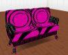 P62 Pink & Blk Couch