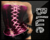 pink corset stitched