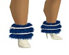 *Ney*Blue&White Fur Boot