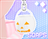 +Pumpkin Earrings White