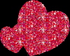 Sparkling red heart