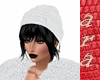 black hair+blanc hats