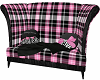 Pink Plaid Convo Chair