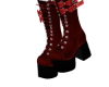 KYLIE RED BOOTS
