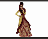 goldred, fur Gown