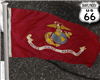 SD US Marine Flag waving