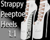 Peeptoe Heels White