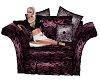 burgundy comfy chair