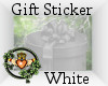 ~QI~ Gift Sticker White