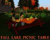 Fall Lake Picnic Table