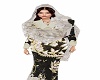 black/cream sari n lace
