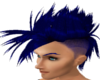 blue punk hair