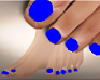 Blue Toe Nails
