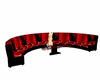 sofa black&red