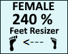 Feet Scaler 240% Female