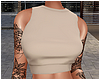 Beige Top with Tattoo