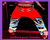 red dragon angry pant