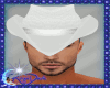 *D* White Western Hat