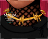 BARBED GOLD CHOKER