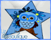 {liz} Blue owl star Rug