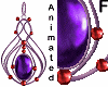 purple&red earrings ANI