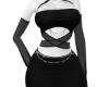 GREY BLACK DRESS