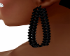 Chain Earrings Black