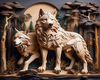 Wolf Carving