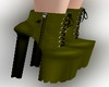 Green outfit boot