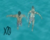 Couple Swimming