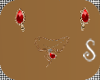 Diamon Red Jewelry Set